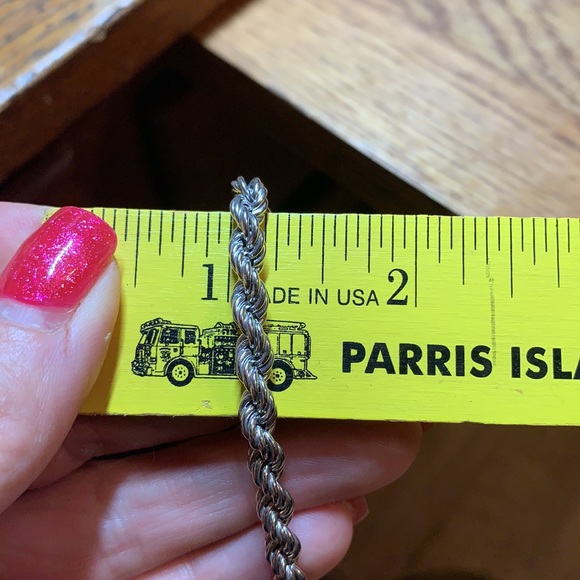 Ross & Simons Sterling Silver Graduated Rope Chain - Picture 15 of 17